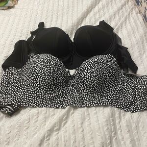 (2) smart and sexy 36DDD swim tops